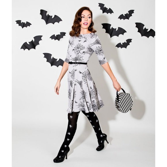 Unique Vintage Spiderweb Dress modcloth - Picture 1 of 3